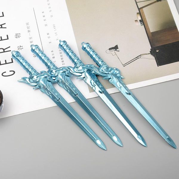 Penne 36pc/lotto Nuovo Sword Weapon Gel Ink Water Canted Pen/Cute Stationery/Children Regdate/Ufficio scolastico Fornitore