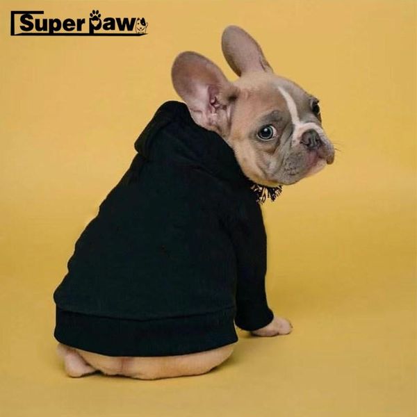 Hoodies Modehunde Kleidung Haustier Welpe Hoodie Coat Bulldog Schnauzer Chihuahua Mops Jacke für Hunde Katzen im Winter Halten Sie warm SXC05