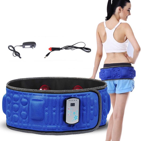 Cinto Elétrico Emagrecedor Massageador De Costas Perder Peso Fitness Massagem X 5 Times Sway Vibração Abdominal Belly Muscle Trainer Stimulator 230630