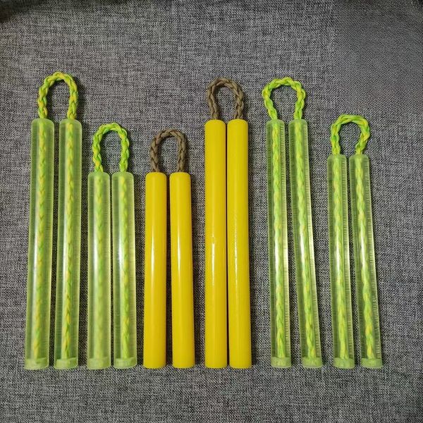 Sand Spielen Wasser Spaß Transparent Rindersehne Nunchaku Kraft Praxis Langlebig Trainingsstab Nylon Auto Selbstverteidigung Nunchakus 230630