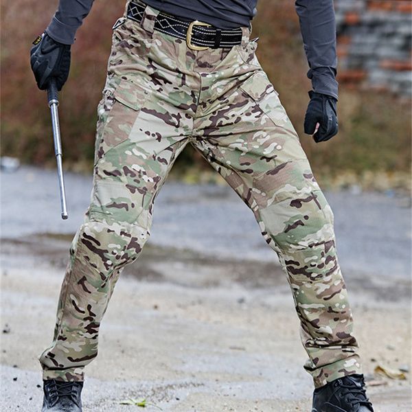 Calças Masculinas IX7 de Alta Qualidade Militar Tactical Cargo Calças Leves de Secagem Rápida Respiráveis Impermeáveis Stretch Combat 230630