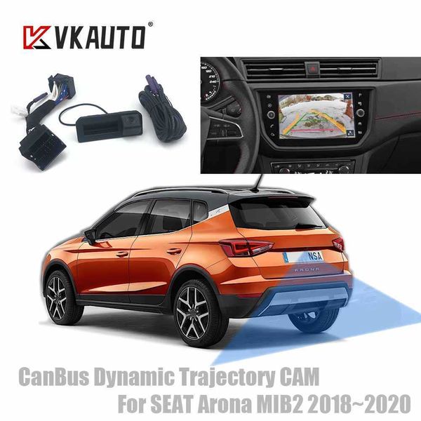 Trajetória dinâmica do carro dvr vkauto canbus para arona 2017 2018 2019 2020 câmera de backup de estacionamento trabalho com mib std2 unithkd230701