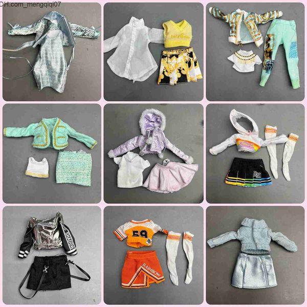 Куклы Куклы Оригинал Можно выбрать Rainbow Big Sister MultiStyle Dress Up Одежда Аксессуары для кукол Girls Play House Подарочные игрушки 230427 Z230701