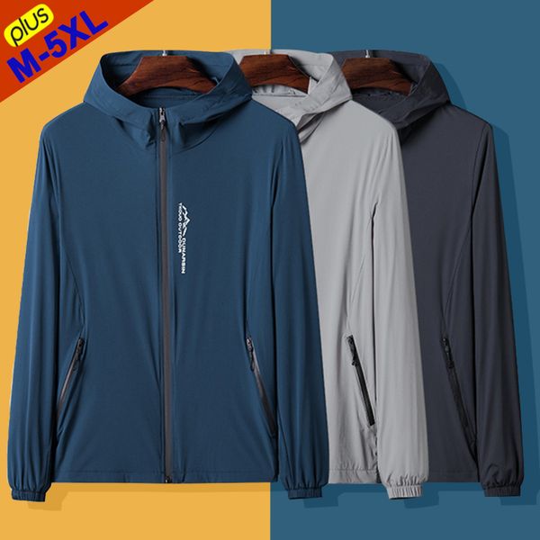 Jaquetas masculinas 5XL Camping Homens Mulheres Blusão Amantes Casacos Feminino Protetor Solar Vestuário Verão Ultrafino Correr Vestindo Camisa Esportiva Masculina 230630