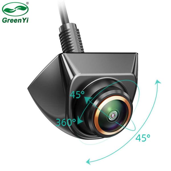 Car dvr GreenYi Frontale regolabile a 360 °Backup Fish Eye Lens OEM Mini Style SideRear View Camera Night Vision WaterproofHKD230701