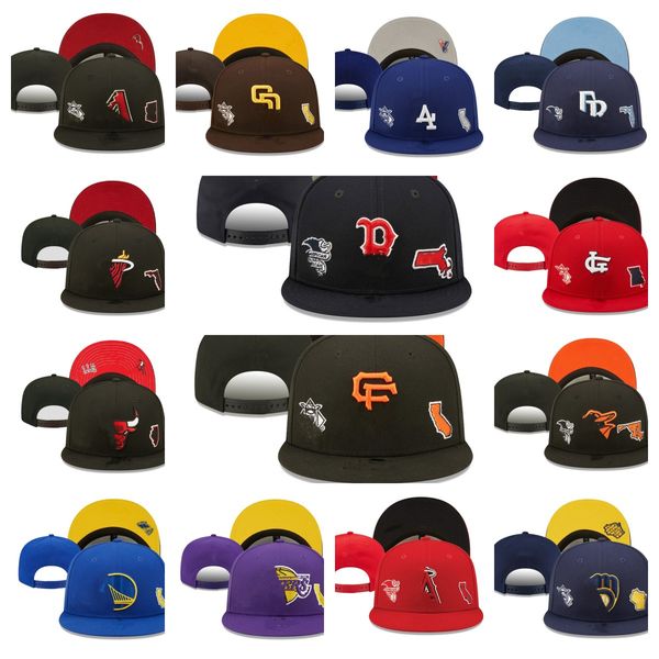 New All sport tem Logo Designer baseball Snapback Cappelli regolabili Fashion Flat Cotton Ricamo pallacanestro calcio Mesh Cappello flex aderente chiuso berretto pieno all'aperto