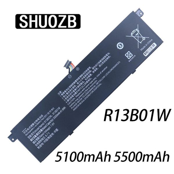 Lieferungen Shuozb R13B01W R13B02W Laptop -Batterie für Xiaomi Mi Notebook Air 13.3 