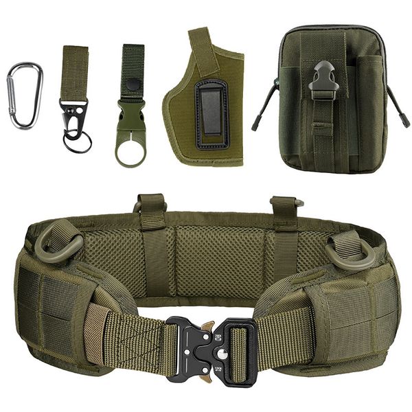 Cinture Tattico militare Cintura regolabile Lavoro all'aperto Uomo Molle Cintura da battaglia Esercito Combat CS Airsoft Caccia Paintball Cinture imbottite 230630