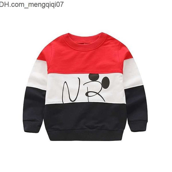 Hoodies Sweatshirts V-TREE Baby Jungen Sweatshirt Baumwolle T-shirt Für Jungen 2 Farben Frühling Herbst Tops Für Kinder T-shirts Hemd Kinder outwear 2-8 Jahre 220115 Z230701