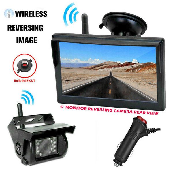 Araba DVR Geri Kamera Set Seti İzleme Ekipmanı Evrensel Kablosuz Bağlantı Kamyon Gözlem Kameraları Değiştirilmiş AccessoryHKD230701