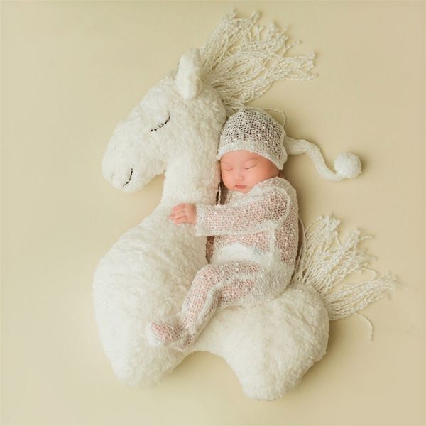 Плюшевые стены Stuff Born Pography Horse Posing Pillow Подушка Реквизит Мальчик девочка Игрушка для ребенка Po Shoots Studio Prop Fotografia Аксессуары 230701