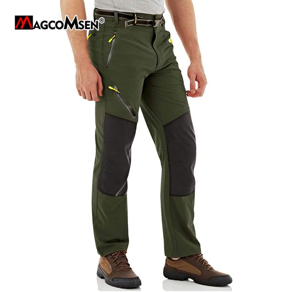 Pantaloni da uomo MAGCOMSEN Lavoro all'aperto Estate QuickDry Leggero Impermeabile Escursionismo Campeggio Senza cintura 230630