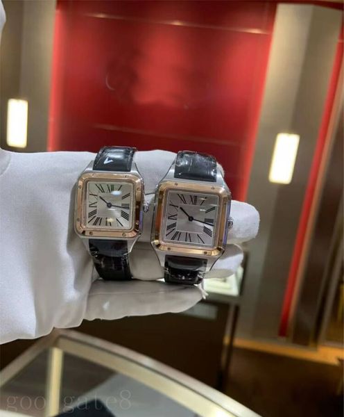 Santo desinger наручные часы автоматические механические часы для мужчин из нержавеющей стали с застежкой montres синий коричневый кожаный ремешок дизайнерские часы высокого качества xb08
