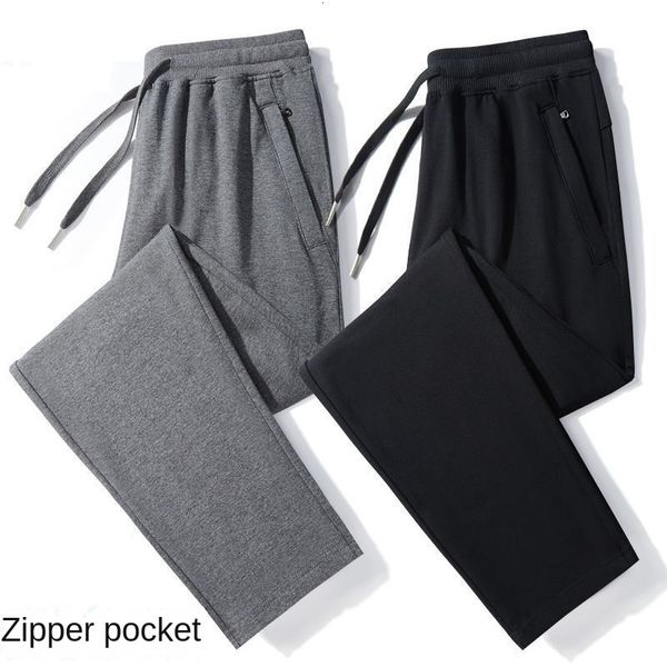 Pantaloni da uomo Due pezzi Sport Primavera Autunno Pantaloni sportivi dritti larghi lavorati a maglia Pantaloni casual Uomo 230630