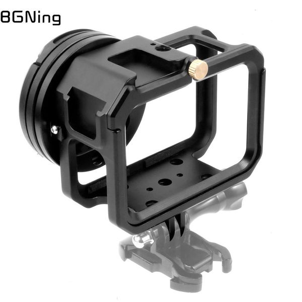 Connettori per GOPRO 9 Metal Protective Frame Cage Rig per GoPro Hero11 Accessori per fotocamere nere Azione W 52MM UV Adattatore di montaggio per filtro per lenti UV