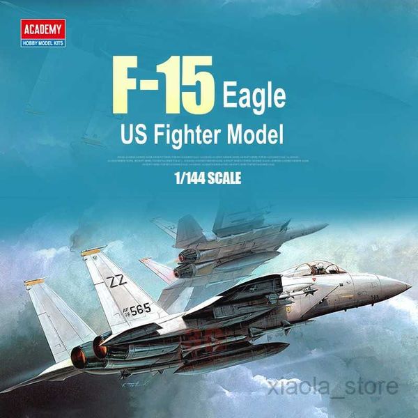 Aeronave Modle Academy 12609 Modelo de avião 1/144 Modelo de escala Aeronave US F-15 para Eagle Fighter Modelo militar para modelo Hobby DIY ToysHKD230701