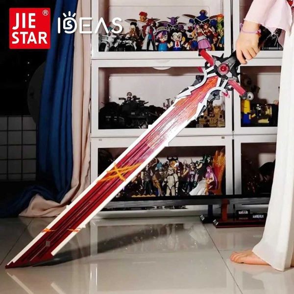 Блоки 92032 Jiestar Ideas Moc Wolf's Gravestone Claymore Knife Weapon Sword Brick Модульная модель Строительные блоки Movie Game Toy 823pcsHKD230701