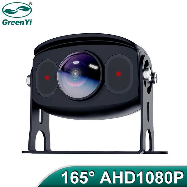 Carro dvr GreenYi 165° AHD 19201080P Lente Olho de Peixe IR Infravermelho Visão Noturna WDR Câmera Do Veículo Para Ônibus Caminhão P786HKD230701