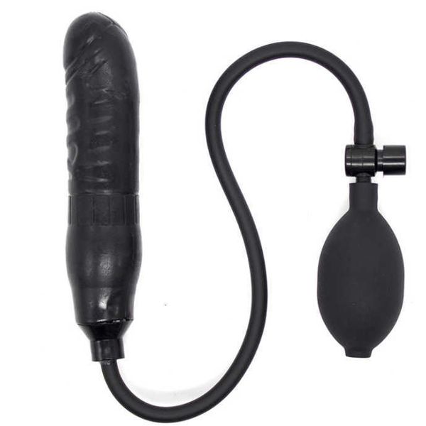 Massageador de brinquedo sexual, aparelhos vestibulares simulados, pênis inflável, plug anal, dilatador, produtos para adultos femininos