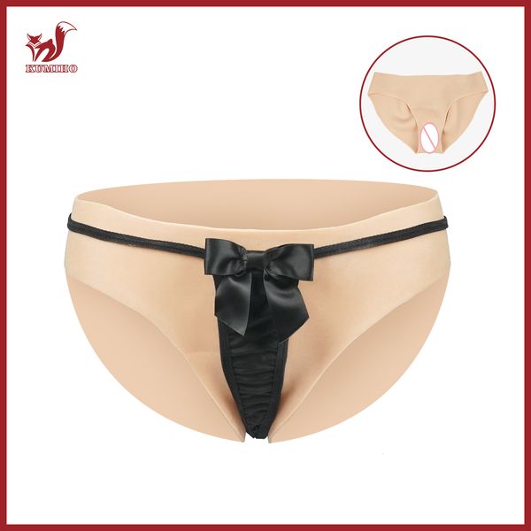 Forma de peito KUMIHO Gays Pussy Pants Realistic Silicone Calcinha Sexy Vagina Falsa Para Crossdressing Transgênero Travesti Drag Queen Cosplay 230630