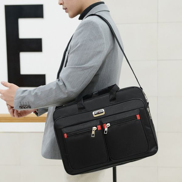 Bolsas para laptop simples bolsa masculina maleta de negócios para 156 polegadas grande capacidade bolsa de ombro para notebook de viagem bolsa mensageiro 230701
