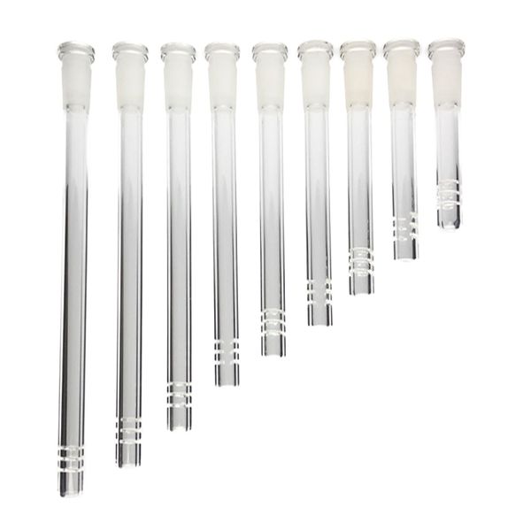 Tubo con inserto in vetro da 2 a 6 pollici con tubo da 14 mm 18 mm maschio a 10 mm 14 mm femmina Mini Bong in vetro Diffusore Downstem Pipa ad acqua per fumatori