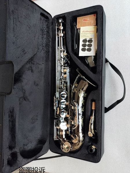 Novo saxofone tenor de alta qualidade alemanha jk sx90r keilwerth liga de níquel prata tenor sax top profissional instrume musical grátis