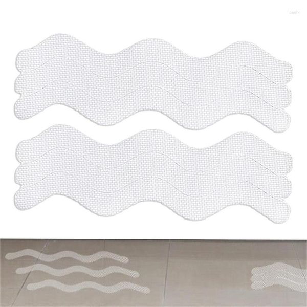 Tapetes de banho fita antiderrapante para escadas banheira chuveiro 6 pçs degraus adesivos de segurança decalques resistentes banheira
