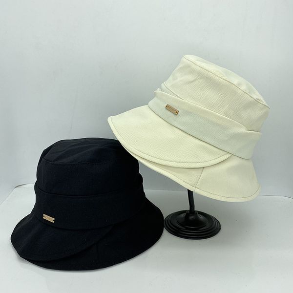 New Panama Soft Bucket Hat Ladies Streetwear Small Brim Thin Flat Sun Cap Casual Versatile Protezione UV Outdoor Beach Chapeau