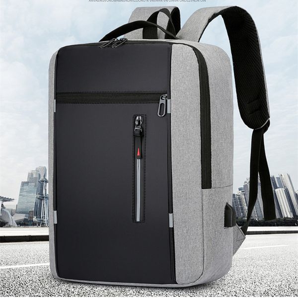 Borse per laptop 2023 Zaino impermeabile da uomo USB School 156 Inch Borsa da libro unisex Zaini da uomo Zaino elegante 230701