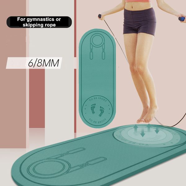 Yogamatten Matte für Fitnessschaum Home Gym Boden Sport Reisematratze Übung Balance Pad Zubehör Springseil Workout Teppich 230630