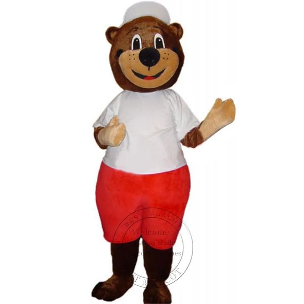 Mascotte della High School dell'abbigliamento di prestazione di carnevale del costume della mascotte dell'orso di sport dell'istituto universitario di dimensione adulta