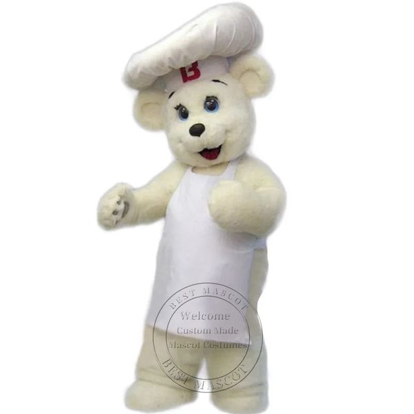 Supersüßes Chef-Bär-Maskottchen-Kostüm-Outfit, Werbung, Cartoon-Thema, Kostüm