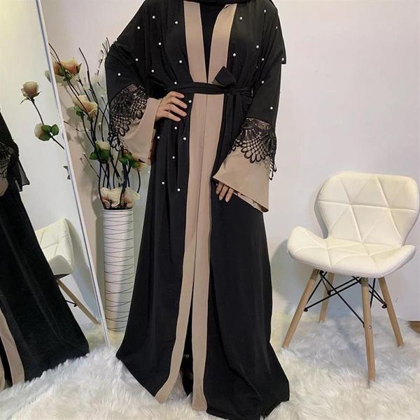 Ethnische Kleidung Abayas für Frauen Ramadan Kimono Mode Modell Kaftan in Dubai Spitze Designs islamische Türkei Kleidung elegante muslimische A281Y