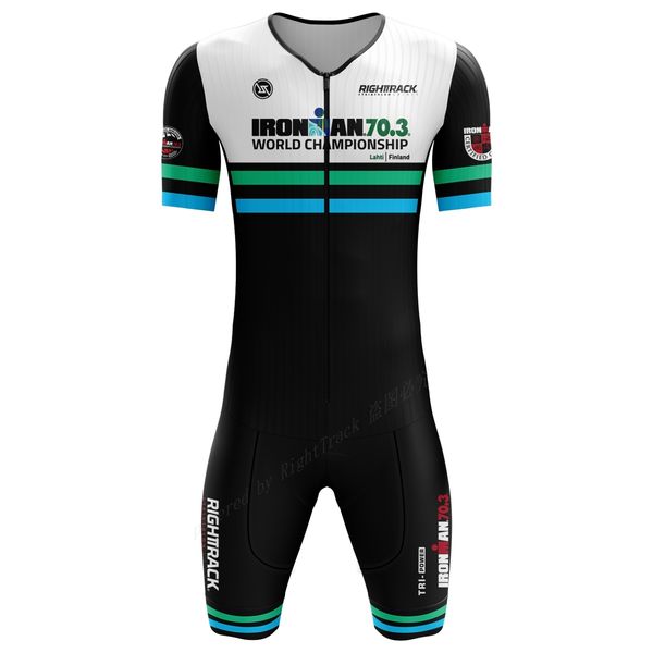 Conjuntos de Camisas de Ciclismo 703 Trisuit World Triathlon Manga Curta Skinsuit Vestuário Macacão Natação Corrida Wetsuit Vestuário de Competição 230701