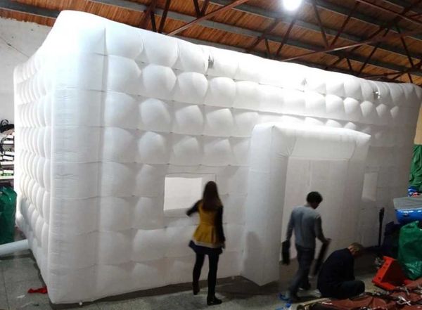 Barraca inflável branca personalizada de fábrica 2023 para festa de acampamento para venda playground ao ar livre