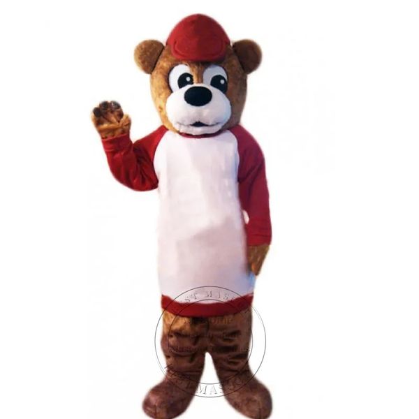 Traje de mascote de urso super fofo e afável para publicidade Traje de fantasia personalizado