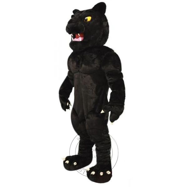Ganzkörper-Requisiten-Outfit, Power-Black-Panther-Maskottchen-Kostüm, Cartoon-Thema, Kostüm, Ad Apparel
