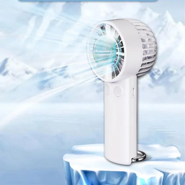 Termoelektrik Soğutma Sistemli El Fanı, Küçük Soğutma USB Şarj Edilebilir Kişisel Turbo Fan, Sessiz Mini Taşınabilir El Fanı, 3 Hız Pille Çalışan Fan