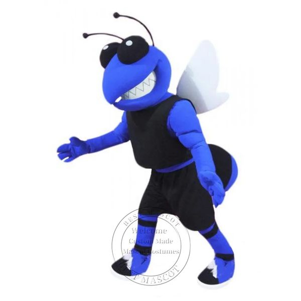 Vestito operato da tema del costume della mascotte del calabrone blu dell'istituto universitario di vendite calde Costume operato su ordinazione