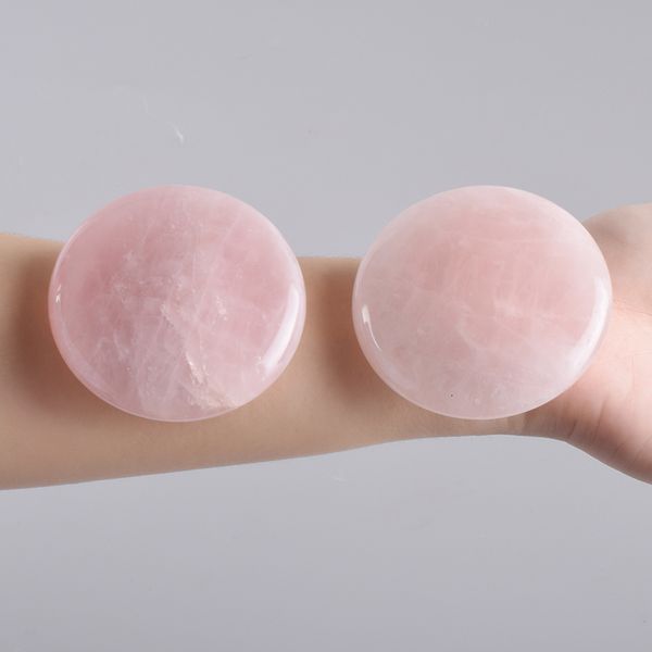 Massagem Stones Rocks Big Massage Stone Natural Chakra Palm stone Healing SPA Reiki Crystal Rose Quartz Beauty Health Care Energy Stone 60mm 230701