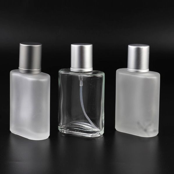 Fundo de spray de perfume fosco de 30 ml, fundo de decantação de bomba de vidro, recipiente vazio de névoa fina para viagens, variedade de estilos suporta logotipos personalizados