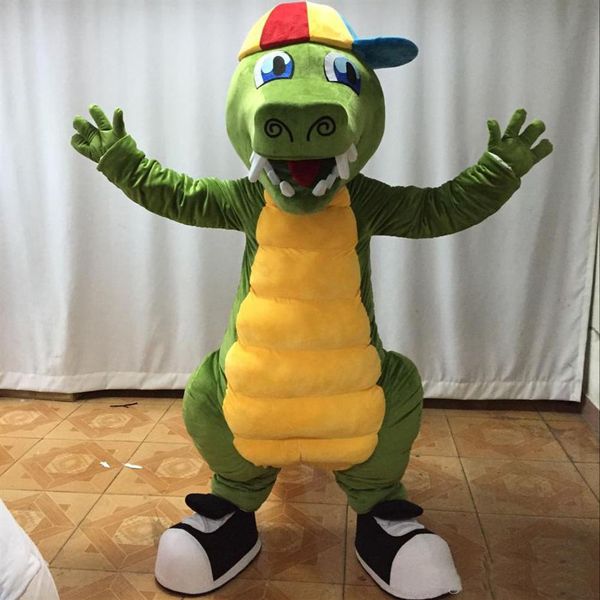 2019 новый взрослый новейший костюм талисмана крокодила милый крокодиловый костюм для 207F