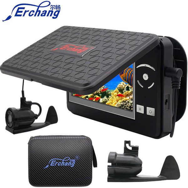 Fischfinder Neu!!! Erchang Fischfinder-Kamera unter Wasser, 4,3 Zoll LCD, 15 m, Nachtsichtkamera zum Angeln, Brennweitenverstellung, Fischer-Geschenk, HKD230703