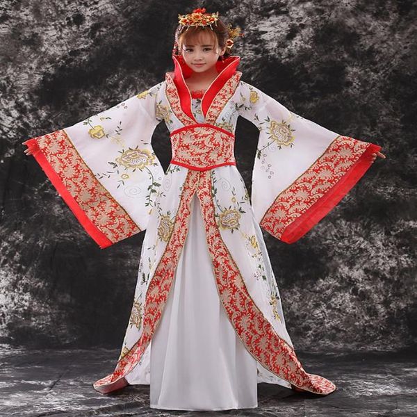 Donne Tang Dynasty Abiti imperiali Wu Zetian Performce Costume Abbigliamento Hanfu femminile Principessa cinese Stage Dance Performance 18300n