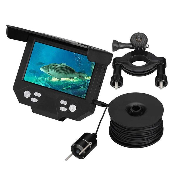 Fish Finder Eyoyo 30m Video Fish Finder 4.3 pollici IPS HD 1080P Monitor 5000mAh Ricarica Kit fotocamera da pesca per pesca subacquea invernale sul ghiaccio HKD230703