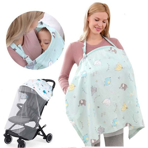 Andere Baby Fütterung Stillen Abdeckung Atmungsaktive Baumwolle Stilltuch Autositz Handtuch Cape Apro 230703