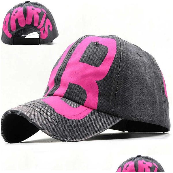 Berretti da baseball Bb Lettera Cappelli da camionista Adt Donna Casual Cotone Sport Regolabile Berretto da baseball Morto morbido Uomo Street Hip Hop Drop Delivery F Dhsvl