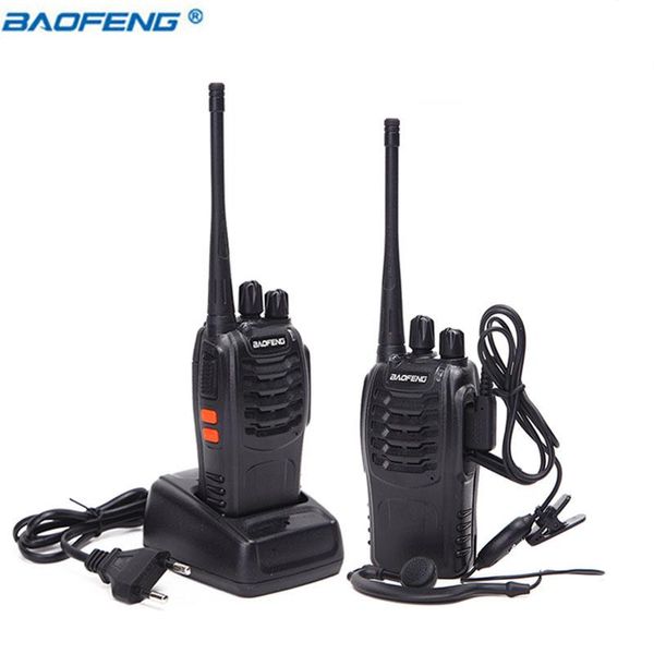 Talkie 2pcs Baofeng Bf888s Mini Walkie Talkie Rádio portátil Rádio Cb Bf888s 16ch Uhf Comunicador Transmissor Transceptor