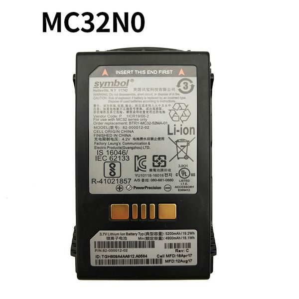 batteria per Zebra ZEBRA Symbol Series MC32N0 serie batteria MC32N0-R/G/S quadro elettrico 5200mah 3.7V